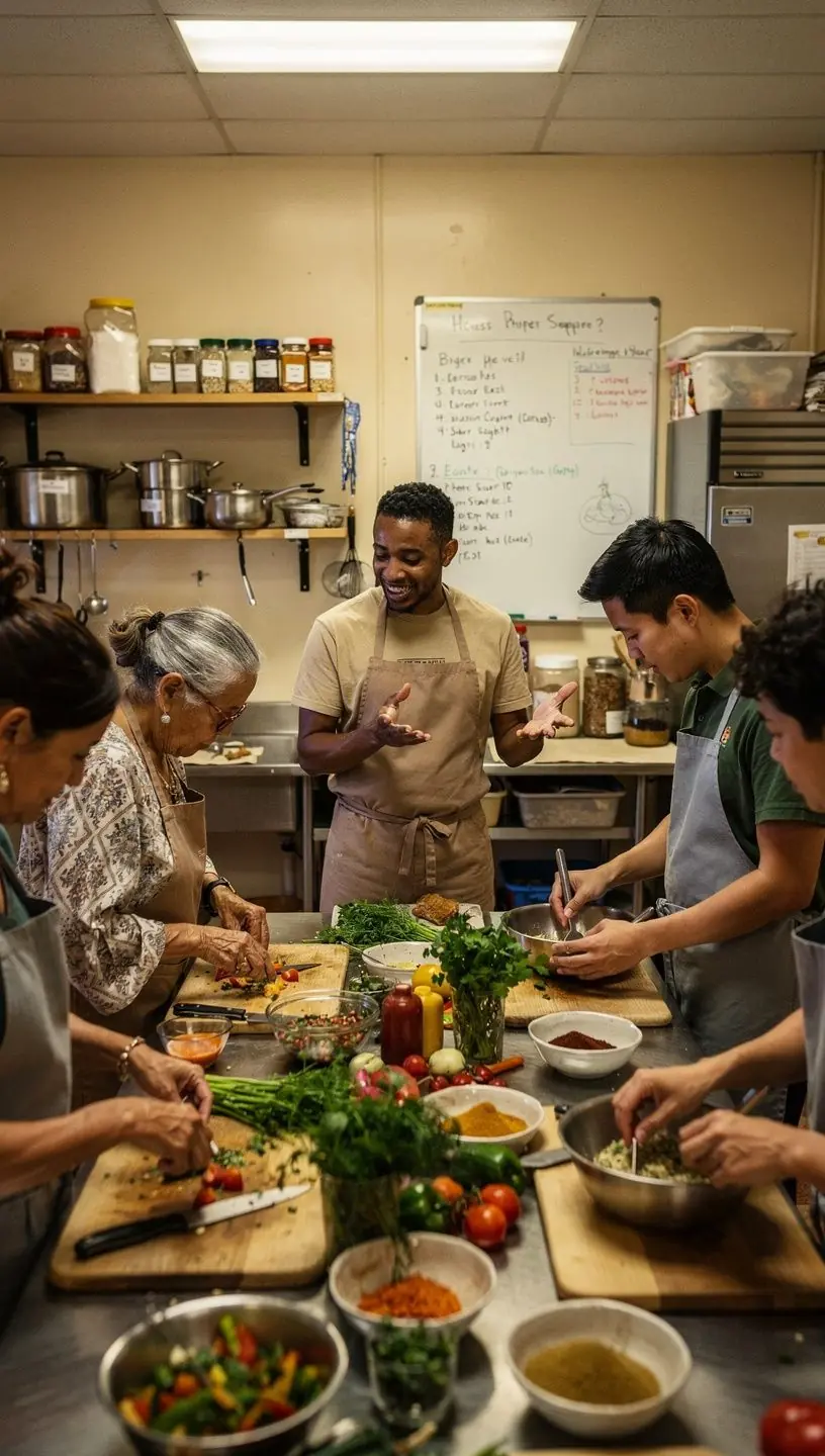 Historical collage showcasing diverse neighborhood stories.